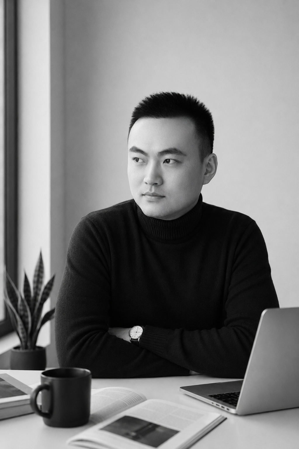 史维在工作室的个人照片